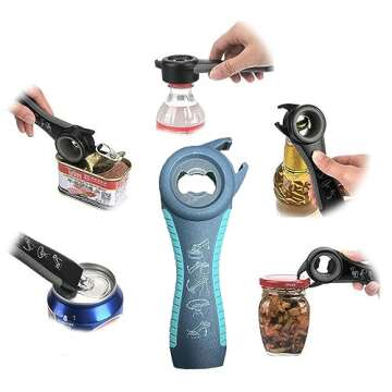 Jar Opener for Weak Hands,Jar Opener for Seniors with Arthritis, Jar Opener Gripper Pad (A-Blue)