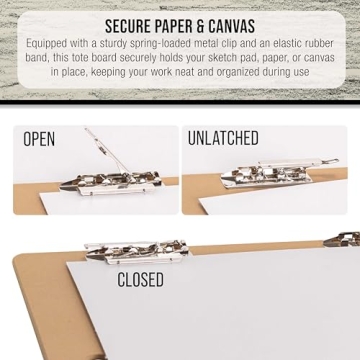 U.S. Art Supply 23" x 26" Sketch Tote Board for Artists