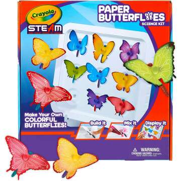 Crayola Paper Butterfly Science Kit for Kids 7-10