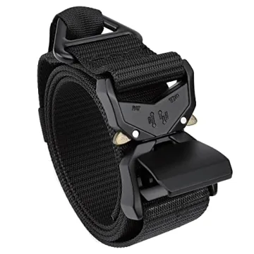 MOZETO Tactical Belt for Men - 1.5" Nylon Heavy Duty Work Belt