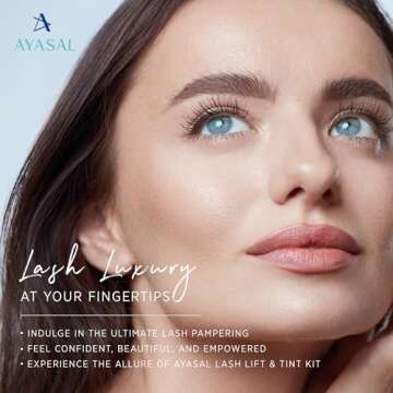 AYASAL Lash Lift Kit: Eyelash Lift Kit - With Detailed Instruction Eyelash Perm Kit - Easy for Beginner and Professional Lash Perm Kit - Achieve Salon-Quality Lashes Lift with Safe and Effective Resul