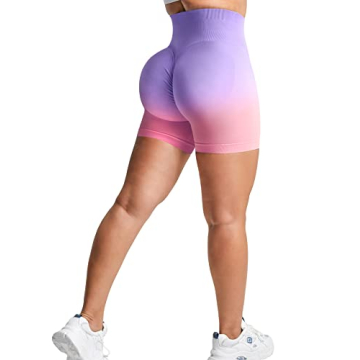 YEOREO Women Seamless Workout Shorts for Gym & Yoga