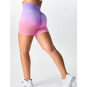 YEOREO Women Seamless Workout Shorts for Gym & Yoga