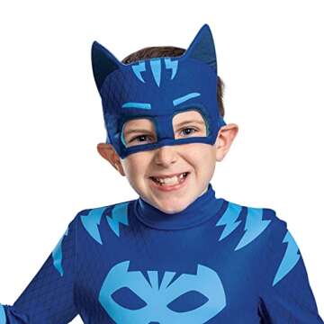 Disguise Catboy Costume for Kids, Official Adaptive PJ Masks Catboy Jumpsuit with Mask, Toddler Size