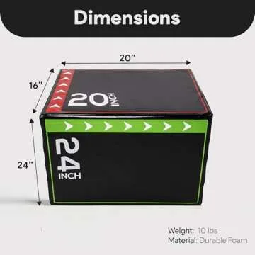 BalanceFrom 3-in-1 Foam Plyometric Jump Box for All Ages