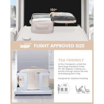 LOVEVOOK Carry on Backpack, 40L Airline Approved Travel Backpack for Women Men as Personal Item, Expandable 17 inch Laptop Backpack, Large Casual Daypack Waterproof Luggage with 6 Packing Cubes