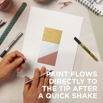 SAKURA Pen-Touch Metallic Paint Markers - 3 Pack