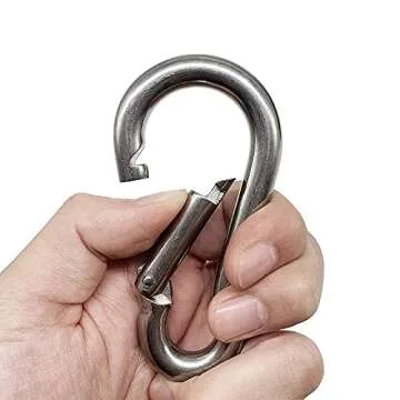 Heavy Duty Stainless Steel Carabiners | EFFIET 2 Packs