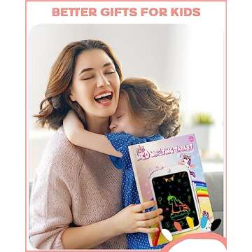 bravokids 10inch LCD Writing Tablet for Kids, Colorful Toddlers Toys Drawing Board, Educational Girl...
