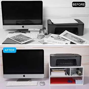 EMERIT Printer Stand Shelf - Smart Organizing Solution