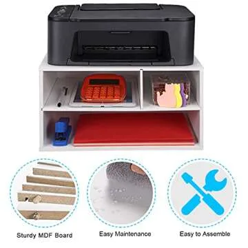 EMERIT Printer Stand Shelf - Smart Organizing Solution