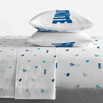 Jay Franco Fortnite Battle Bus 7 Piece Queen Bed Set - Includes Reversible Comforter & Sheet Set Bedding - Super Soft Fade Resistant Microfiber (Official Fortnite Product)