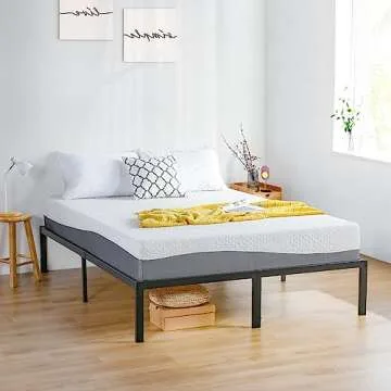 Olee Sleep King Mattress, 10 Inch Gel Memory Foam Mattress, Gel Infused for Comfort and Pressure Relief, CertiPUR-US Certified, Bed-in-a-Box, Medium Firm, Grey, King Size