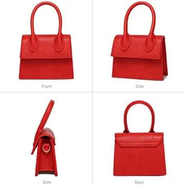 Stylish CATMICOO Mini Purse for Women in Cherry Red