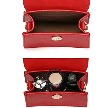 Stylish CATMICOO Mini Purse for Women in Cherry Red