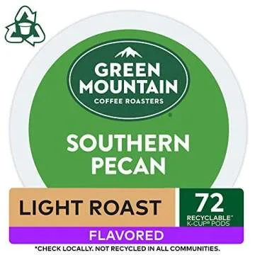 Green Mountain Coffee Roasters Southern Pecan Keurig Single-Serve K-Cup Pods, Light Roast Coffee, 72...