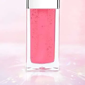 FANXITON 2 Pack Lip Oil Hydrating and Tinted Lip Balm Plumper Clear for Makeup, Non-sticky, Revitalizing, Cherry Pink and Sexy Red