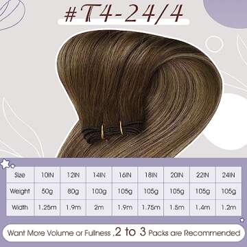 Full Shine Weft Hair Extensions Sew In Human Hair For Thin Hair Balayage Hair Extensions Sew In Real Hair For Women Color Medium Brown To Honey Blonde Mix Brown Hair Weft Extensions 105G 18 Inch