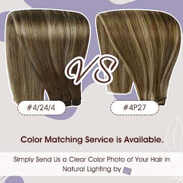 Full Shine Weft Hair Extensions Sew In Human Hair For Thin Hair Balayage Hair Extensions Sew In Real Hair For Women Color Medium Brown To Honey Blonde Mix Brown Hair Weft Extensions 105G 18 Inch