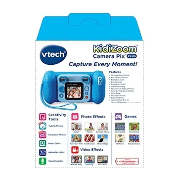 VTech KidiZoom Camera Pix Plus Blue - Fun Kids Camera