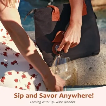 Tirrinia Wine Purse with Dispenser for Events and Gifting