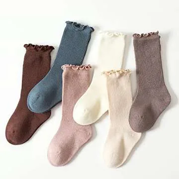 Stylish FYLuoke Baby Knee High Socks for Infants