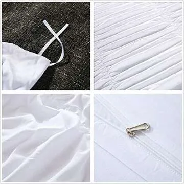 Cozyholy King Size Duvet Cover Set with Zipper Closure