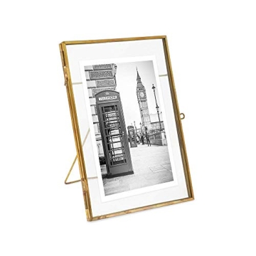 Isaac Jacobs Antique Gold Floating Frame for Photos