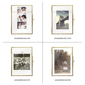 Isaac Jacobs Antique Gold Floating Frame for Photos