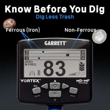 Garrett Vortex VX9 - Metal Detector for Adults Professional - MD-MF Technology - Waterproof to 16 ft...