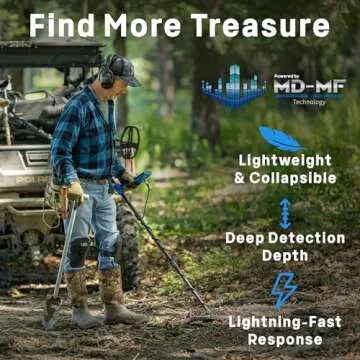 Garrett Vortex VX9 - Metal Detector for Adults Professional - MD-MF Technology - Waterproof to 16 ft, 8.5” x 11” Searchcoil, 7 Frequency Options, Three-Tiered Target ID Scales - Weighs 2.9 Pounds