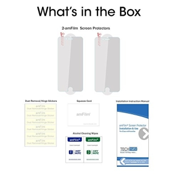 amFilm Screen Protector for iPhone SE, 8, 7, 6S, 6