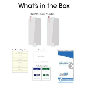 amFilm Screen Protector for iPhone SE, 8, 7, 6S, 6