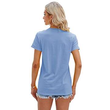 Cicy Bell Women's Sunflower Graphic Tees for Summer