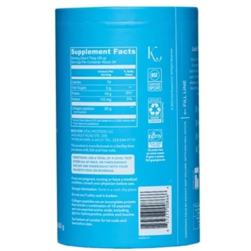 Vital Proteins Collagen Peptides - Unflavored, Paleo Friendly, 24 Oz