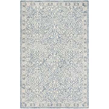 SAFAVIEH Micro-Loop Area Rug, Blue & Ivory, 10' x 14'