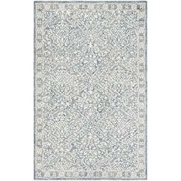 SAFAVIEH Micro-Loop Area Rug, Blue & Ivory, 10' x 14'