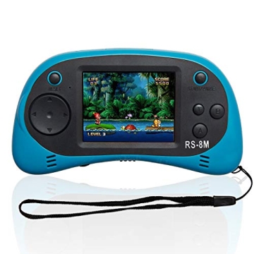 RS-8M Handheld Game Console - 220 Non-Violent Games, Blue