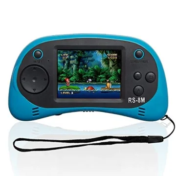 RS-8M Handheld Game Console - 220 Non-Violent Games, Blue