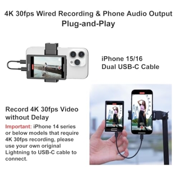 Newmowa Phone Vlog Selfie Monitor Screen for iPhone