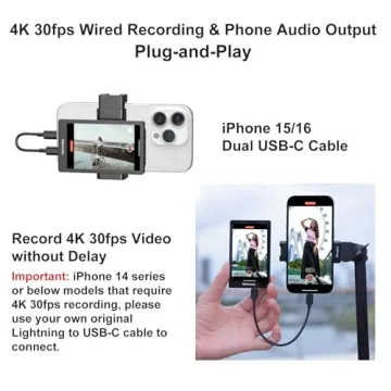 Newmowa Phone Vlog Selfie Monitor Screen for iPhone