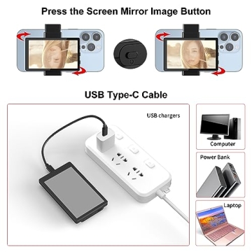 Newmowa Phone Vlog Selfie Monitor Screen for iPhone