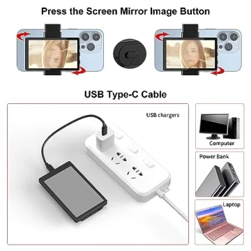 Newmowa Phone Vlog Selfie Monitor Screen for iPhone