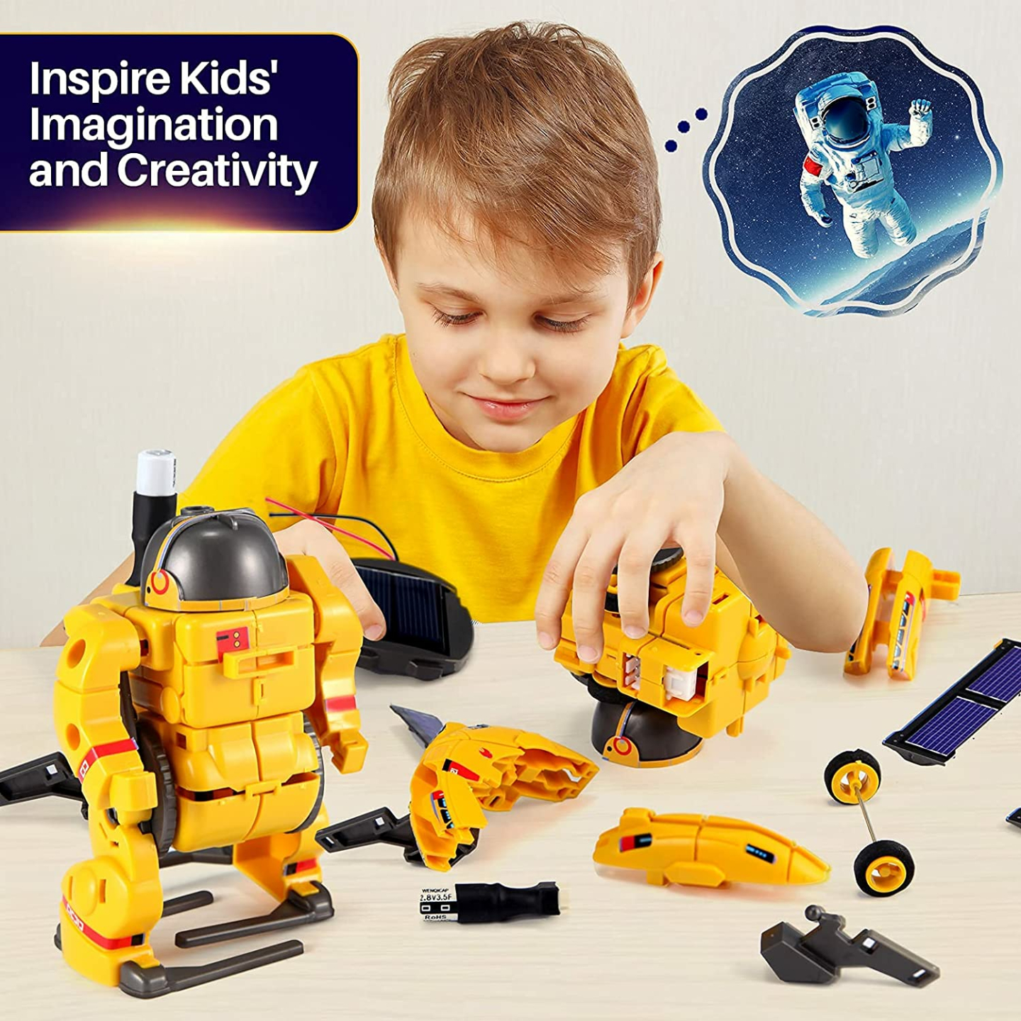 STEM Projects & Solar Robot Kits for Kids 8-14