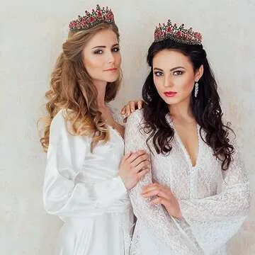 CIEHER Evil Queen Crown - Stunning Rhinestone Tiara