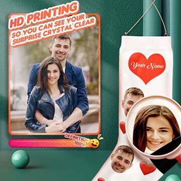 Custom Socks Personalized Funny Face on Socks Cute Customized Photo & Picture Unisex Crew Socks Novelty Gifts for Men Women