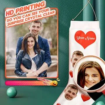 Custom Socks Personalized Funny Face on Socks Cute Customized Photo & Picture Unisex Crew Socks Novelty Gifts for Men Women