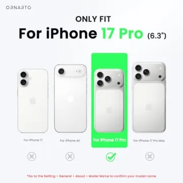 ORNARTO Compatible with iPhone 17 Pro Case - Stylish Liquid Silicone Protection