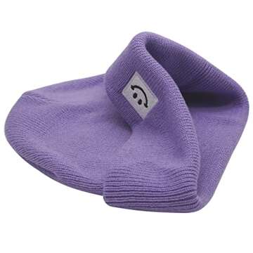 55CUBE Baby Beanie Toddler Winter Hat - Light Purple, Warm & Soft
