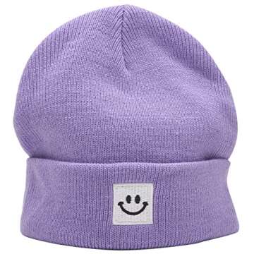 Shop 55CUBE Light Purple Baby Beanie for Winter Fun